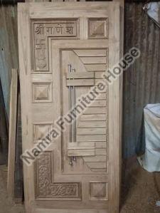 Solid Wood Carved Door