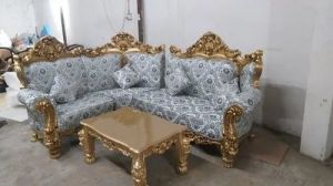 White Wooden Sofa Set