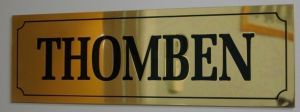 Stainless Steel House Name Plate