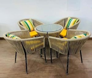 Outdoor Rope Chair Set