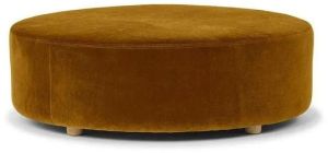 Round Fabric Ottoman