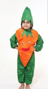 Kids Carrot Jumpsuit Costume with Cap