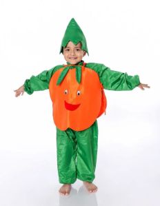 Kids Orange Jumpsuit Costume with Cap