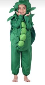 Kids Peas Jumpsuit Costume with Cap