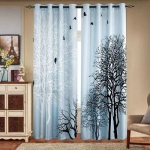 3D Digital Printed Polyester Curtains