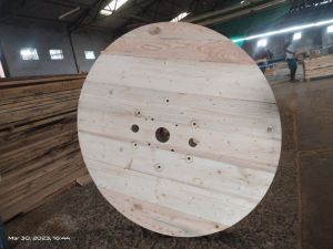 pine wood cable drum