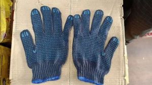 Knitted Cotton Dotted Gloves