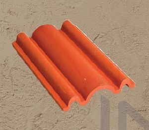 ICDS501 Bamboo Trio Clay Decorative Roof Tile