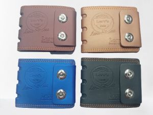 Magnet Button Mens Wallet