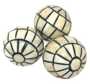bone inlay decorative balls
