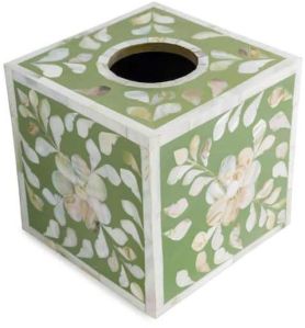 Mother Of Pearl Tissue Box