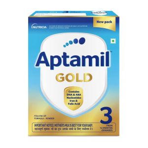 Aptamil Gold Follow Up Infant Formula Milk Powder for Babies - Stage 3 ( 12 month onwards ) - 400gm