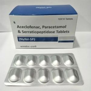 Aceclofenac Paracetamol Serratiopeptidase tablet
