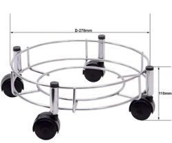 stainless steel gas cylinder trolley