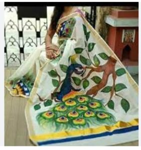 Hand Painted Cotton Sarees