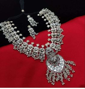 Oxidized Silver Necklace Set