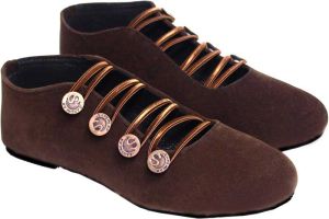 Ladies Velvet Flat Shoes