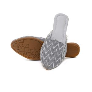 Ladies Ethnic Zig Zag Mule Sandal