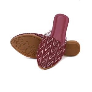 Ladies Ethnic Zig Zag Mule Sandal