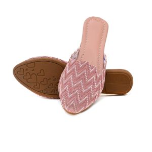 Ladies Ethnic Zig Zag Mule Sandal
