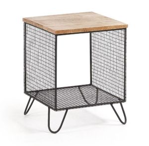 Wooden Iron Side Tables