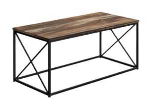 MAH049 Wooden Iron Center Table