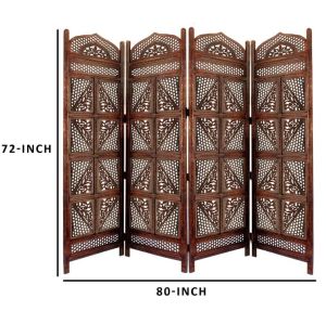 4 Panel Wooden Partition