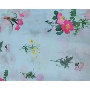 Printed Organza Suit Fabric