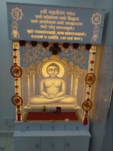 White Buddha LED Acrylic Temple