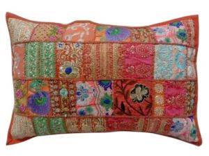 Embroidered Pillow Cover