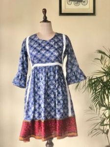 Cotton Indigo Designer Top