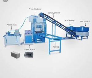 Automatic Fly Ash Brick Machine Dual Cylinder with Vibration