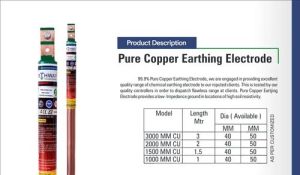 Pure Copper Earthing Electrode