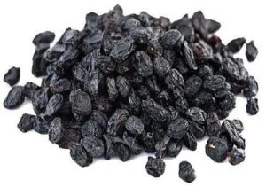 dry black raisins