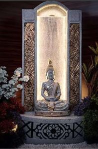 Big Slate Buddha Water Fountain