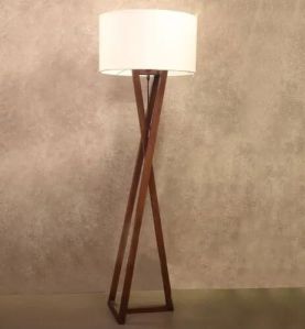 wooden floor lamp