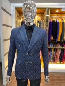 Self Print Mens Designer Suit