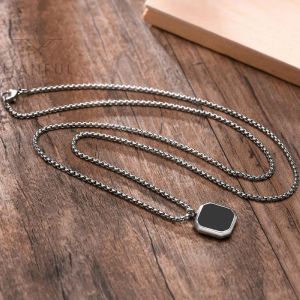 Mens Silver Pendant Necklace