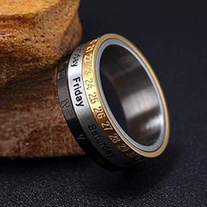 Roman Numeral Rotating Ring