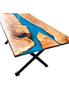 Epoxy Resin & Solid Wood Table