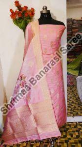Banarasi Katan Silk Digital Print Suit