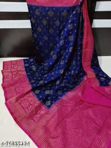 Banarasi semi dupian silk saree 4