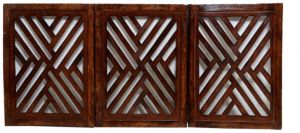 wooden pet gate barrier