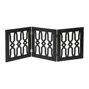 wooden pet gate barrier