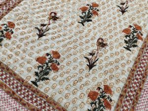 Handmade Queen Floral Cotton Quilt