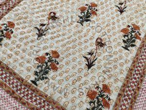 Handmade Queen Floral Cotton Quilt