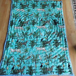 Jungle Print Baby Quilt