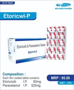 Etoricwl-P (Etoricoxib 60mg & paracetamol 325mg Tablets