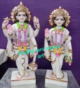 Marble Laxmi Narayan Statue