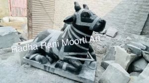 Marble Nandi Statue